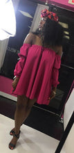 Load image into Gallery viewer, Off-shoulder ruffle dress
